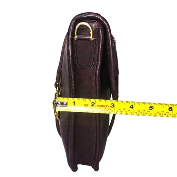 VINTAGE COACH Mahogany Leather Top Handle Turn Lock Unisex Shoulder Bag NYC COA - Picture 15 of 17